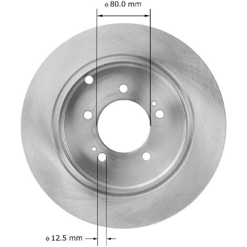 BENDIX DRUM & ROTORS PRT5934 BENDIX Disc Brake Rotor