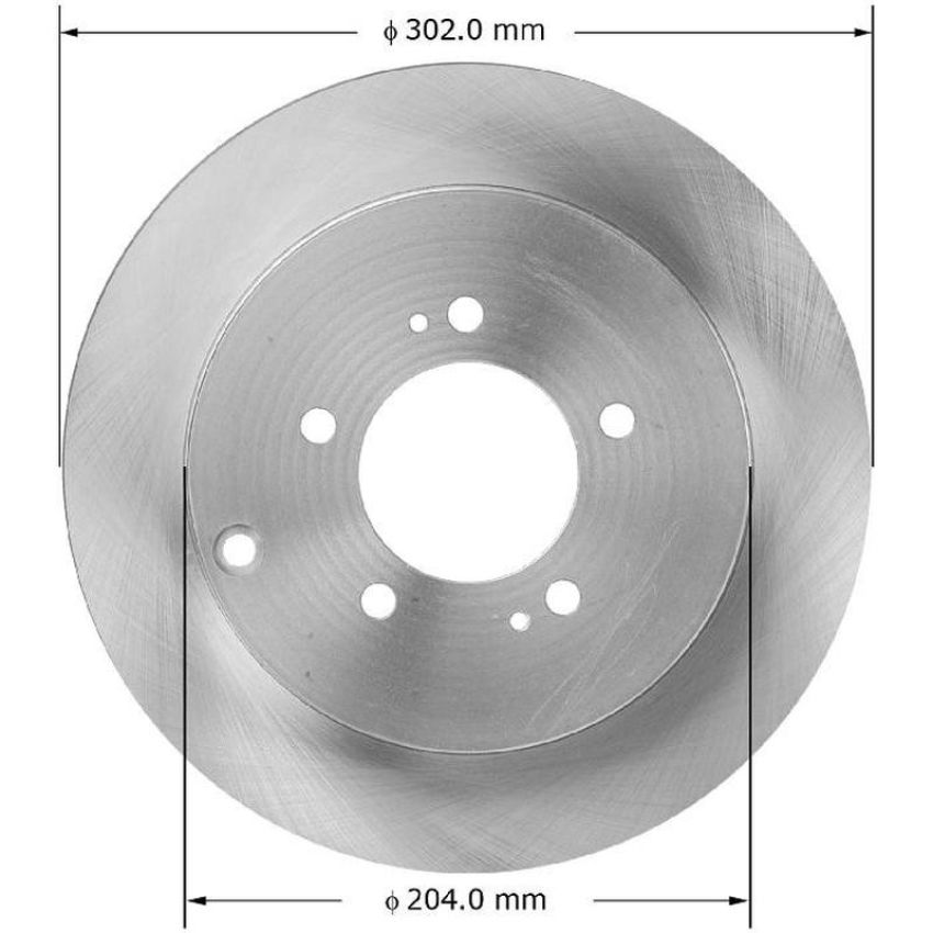 BENDIX DRUM & ROTORS PRT5934 BENDIX Disc Brake Rotor
