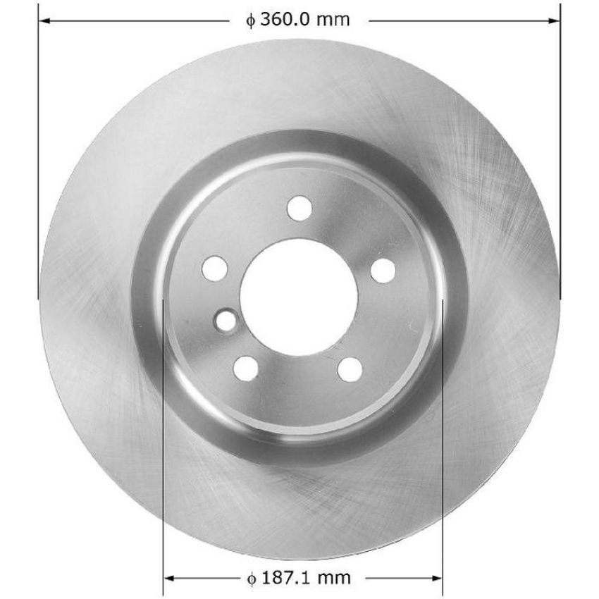 BENDIX DRUM & ROTORS PRT5935 BENDIX Disc Brake Rotor