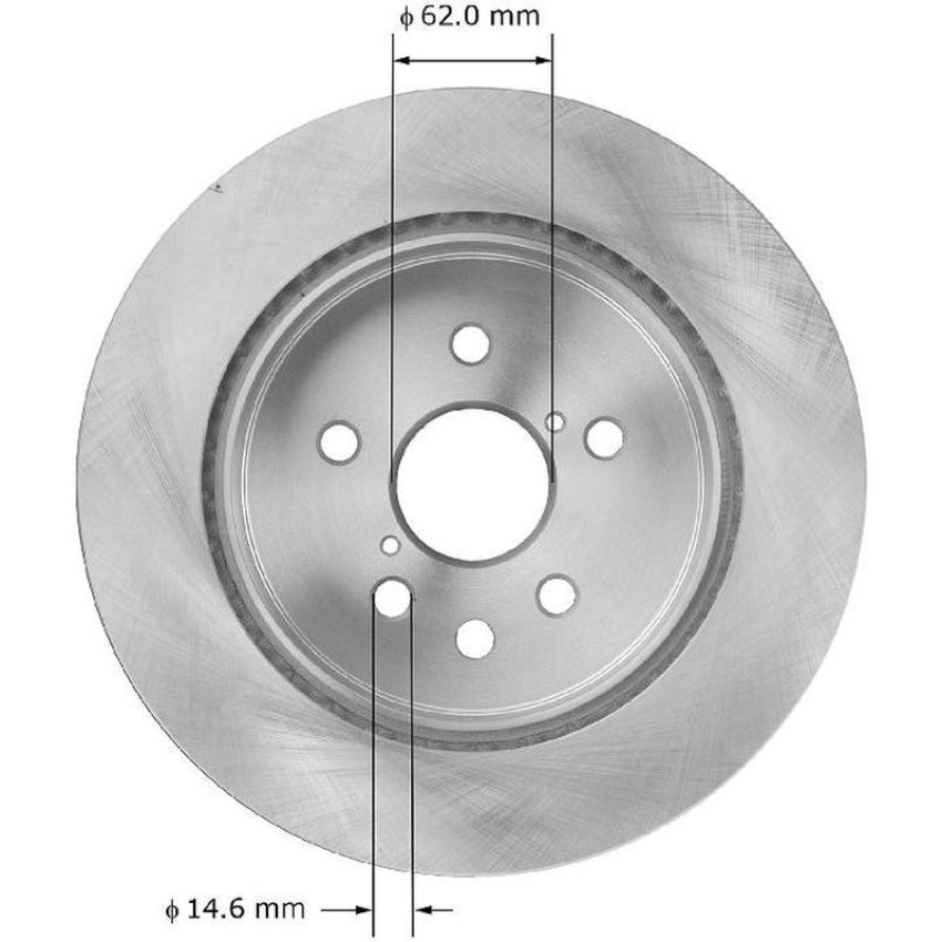 BENDIX DRUM & ROTORS PRT5940 BENDIX Disc Brake Rotor