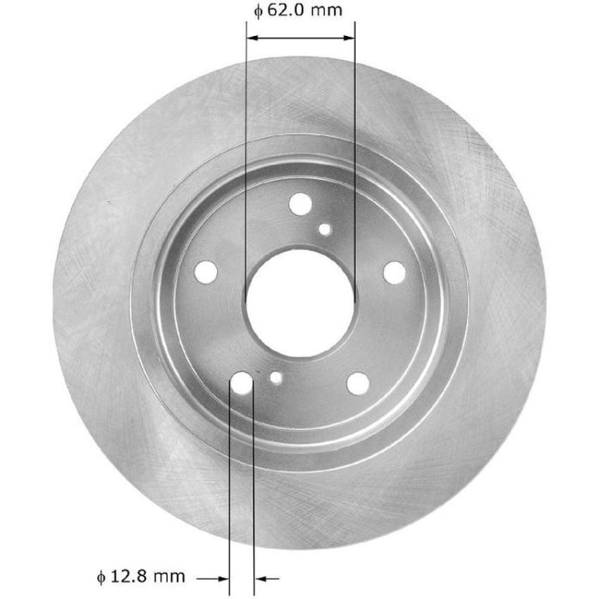 BENDIX DRUM & ROTORS PRT5942 BENDIX Disc Brake Rotor