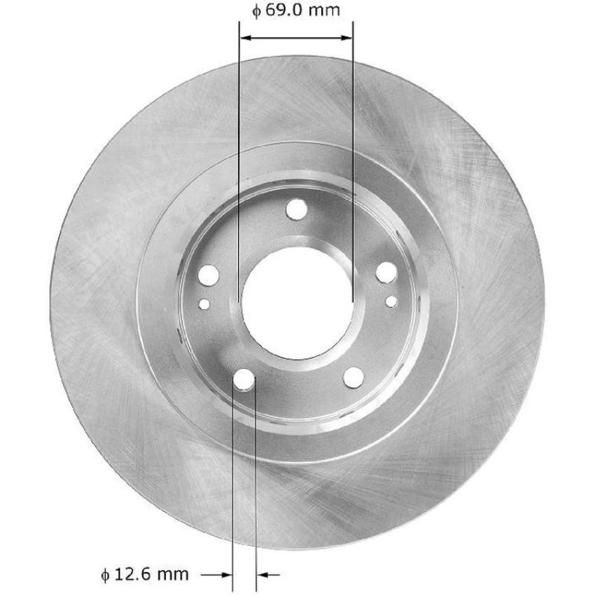 BENDIX DRUM & ROTORS PRT5946 BENDIX Disc Brake Rotor