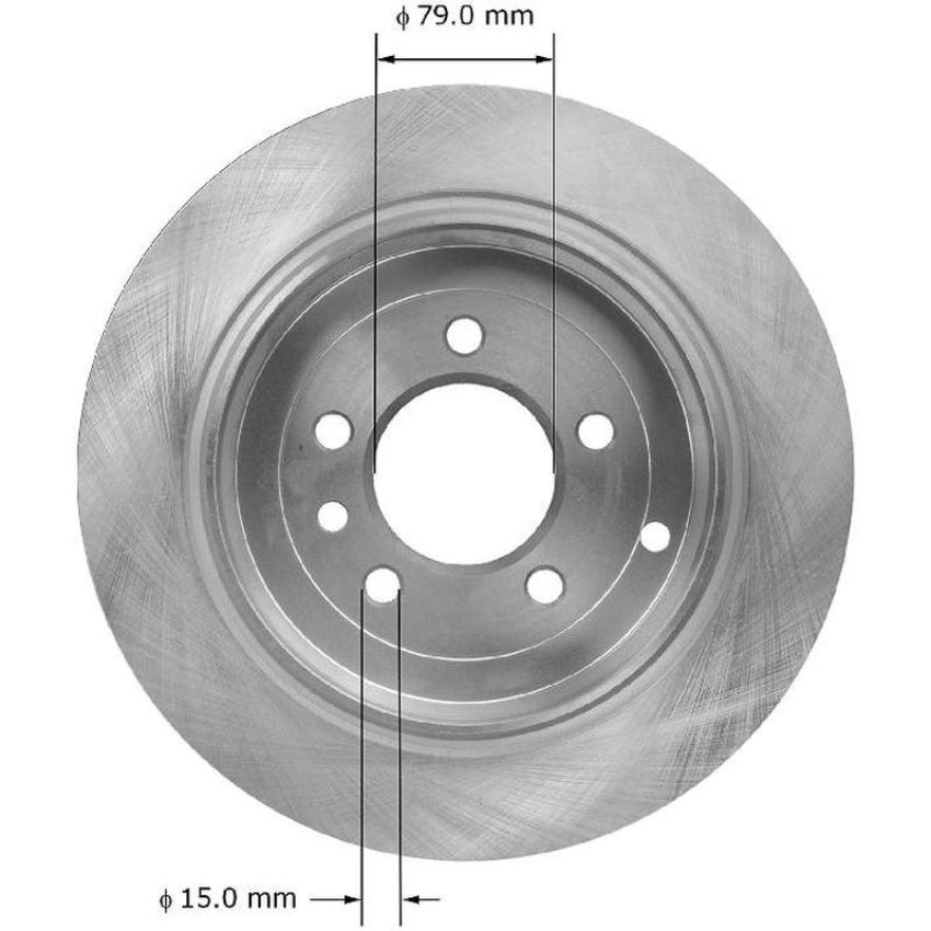 BENDIX DRUM & ROTORS PRT5947 BENDIX Disc Brake Rotor