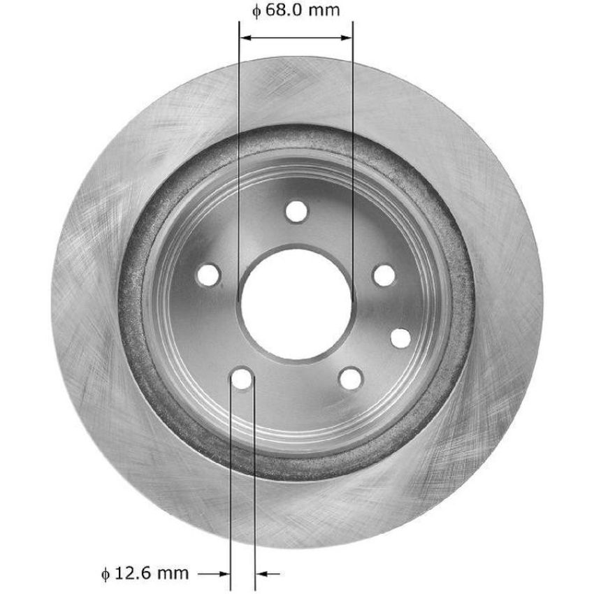 BENDIX DRUM & ROTORS PRT5948 BENDIX Disc Brake Rotor