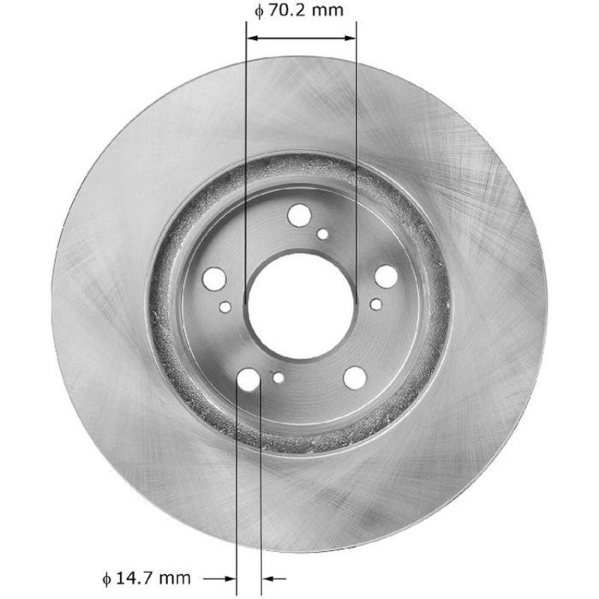 BENDIX DRUM & ROTORS PRT5951 BENDIX Disc Brake Rotor
