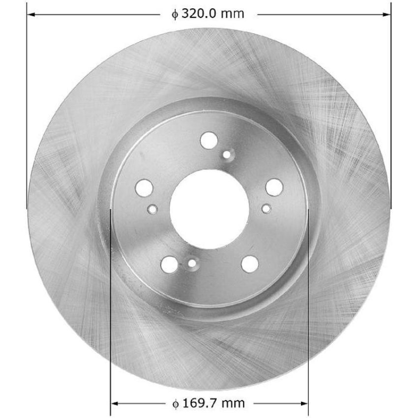BENDIX DRUM & ROTORS PRT5951 BENDIX Disc Brake Rotor