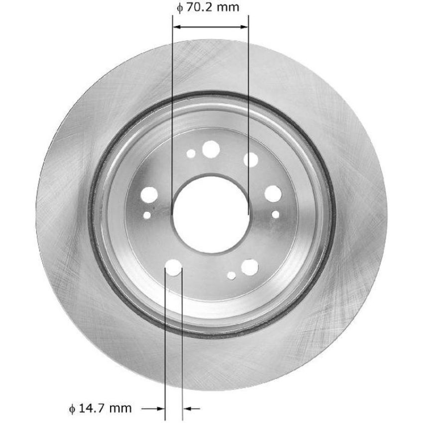 BENDIX DRUM & ROTORS PRT5952 BENDIX Disc Brake Rotor
