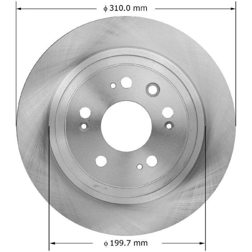 BENDIX DRUM & ROTORS PRT5952 BENDIX Disc Brake Rotor