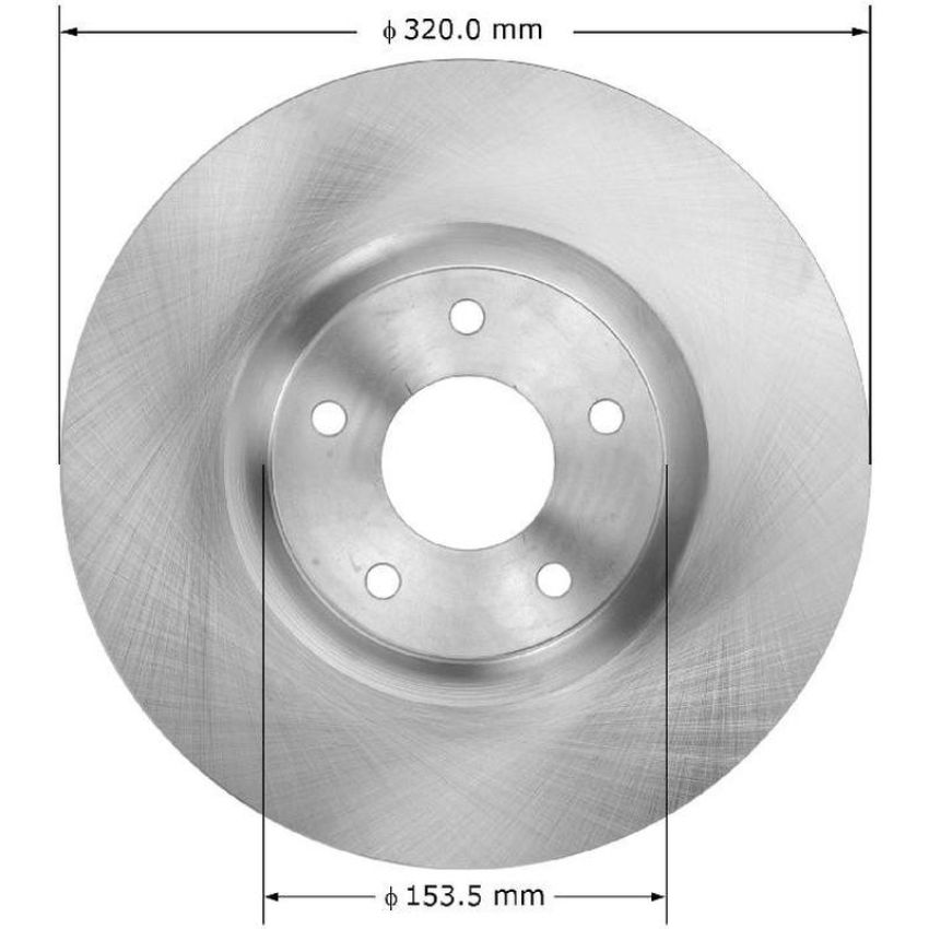 BENDIX DRUM & ROTORS PRT5953 BENDIX Disc Brake Rotor