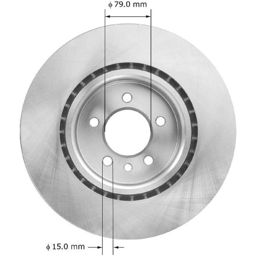 BENDIX DRUM & ROTORS PRT5956 BENDIX Disc Brake Rotor