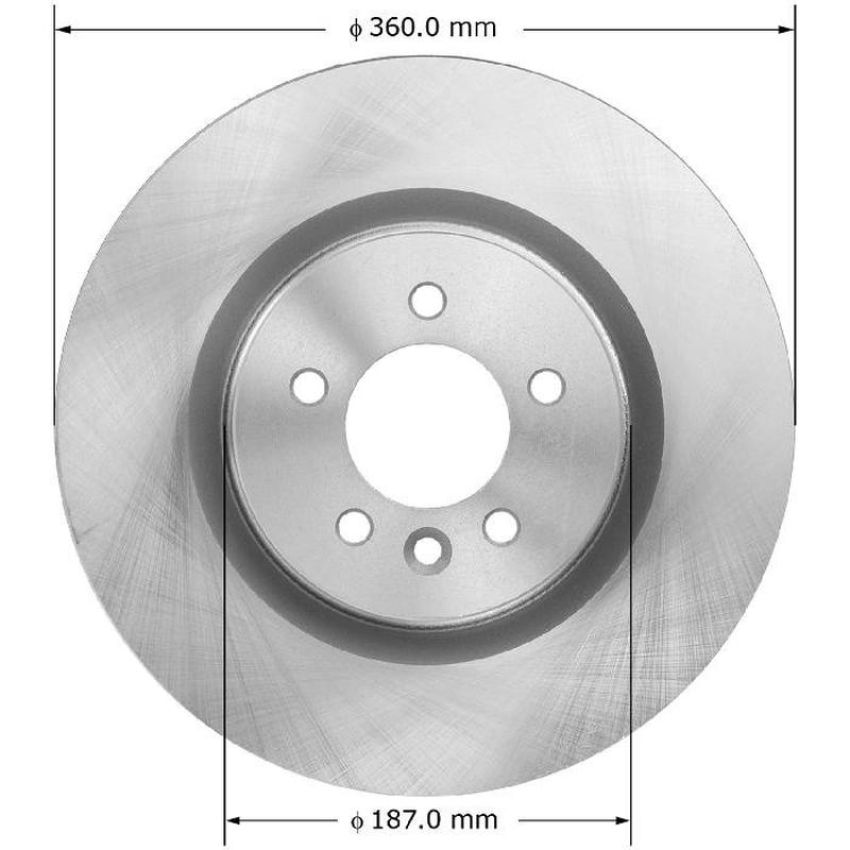BENDIX DRUM & ROTORS PRT5956 BENDIX Disc Brake Rotor