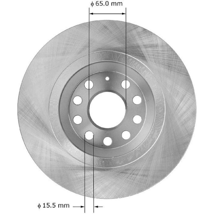 BENDIX DRUM & ROTORS PRT5958 BENDIX Disc Brake Rotor