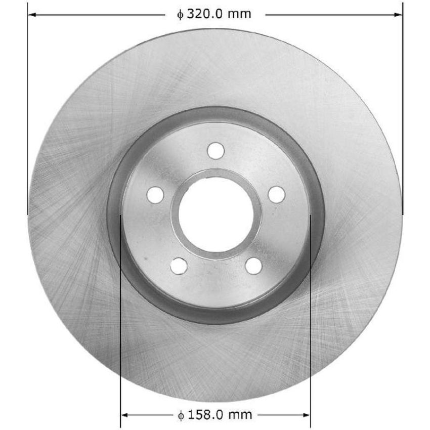BENDIX DRUM & ROTORS PRT5962 BENDIX Disc Brake Rotor