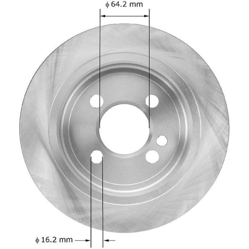 BENDIX DRUM & ROTORS PRT5964 BENDIX Disc Brake Rotor
