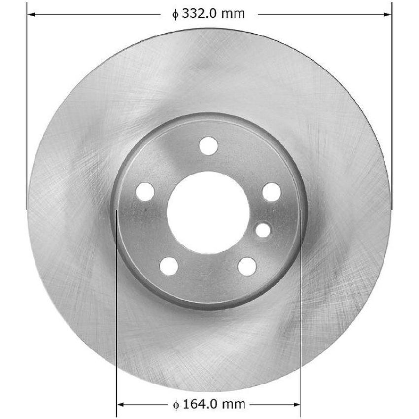 BENDIX DRUM & ROTORS PRT5968 BENDIX Disc Brake Rotor