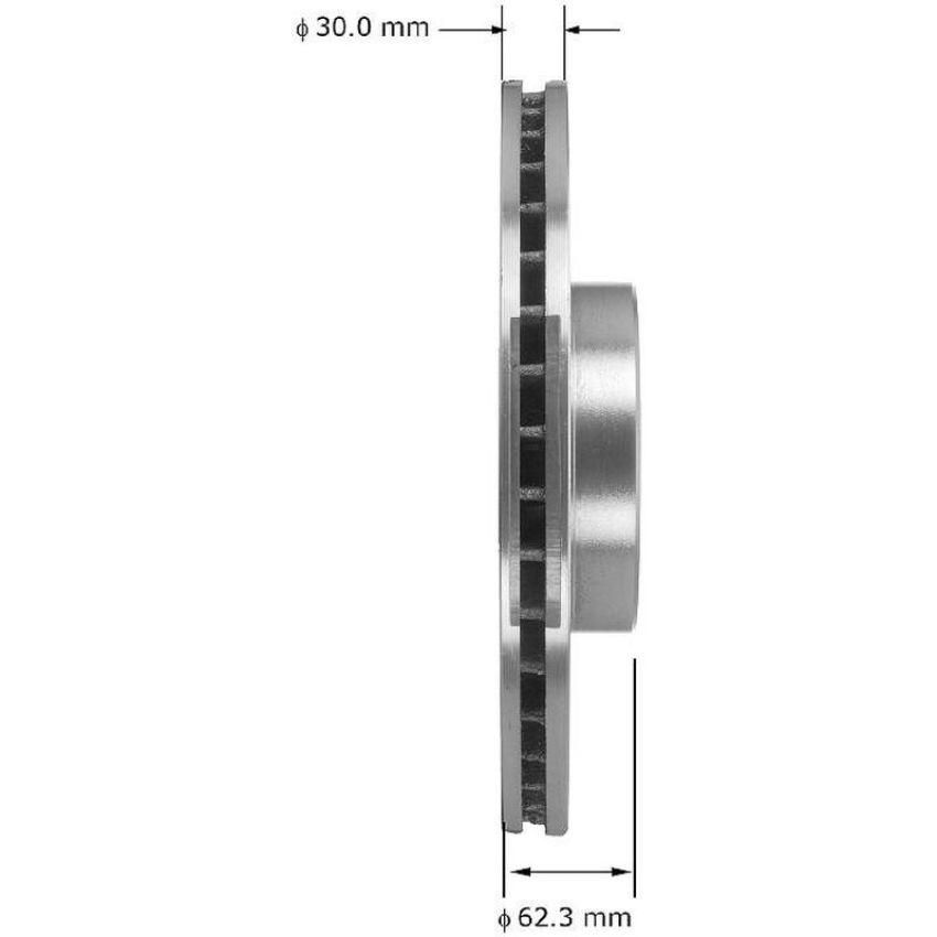 BENDIX DRUM & ROTORS PRT5969 BENDIX Disc Brake Rotor
