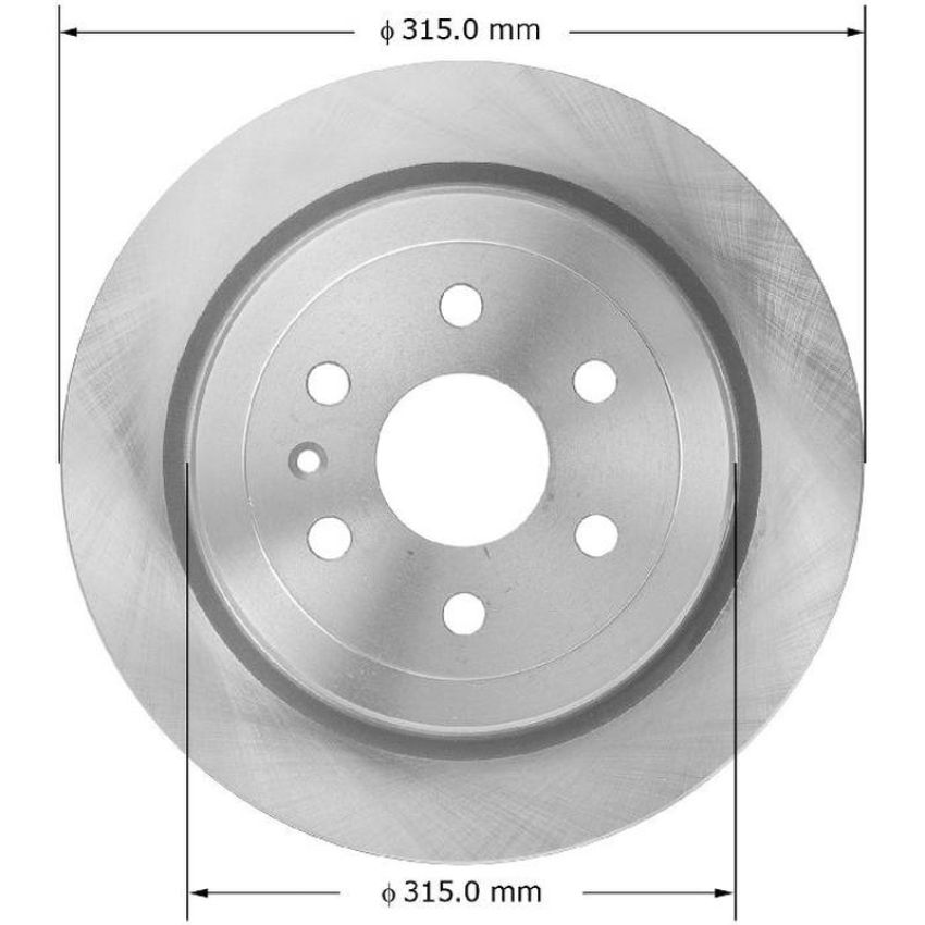 BENDIX DRUM & ROTORS PRT5972 BENDIX Disc Brake Rotor
