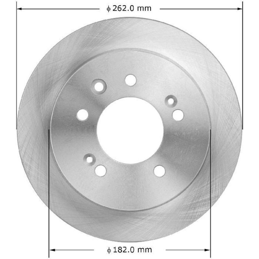 BENDIX DRUM & ROTORS PRT5976 BENDIX Disc Brake Rotor