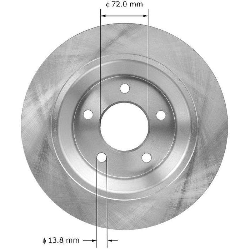 BENDIX DRUM & ROTORS PRT5977 BENDIX Disc Brake Rotor
