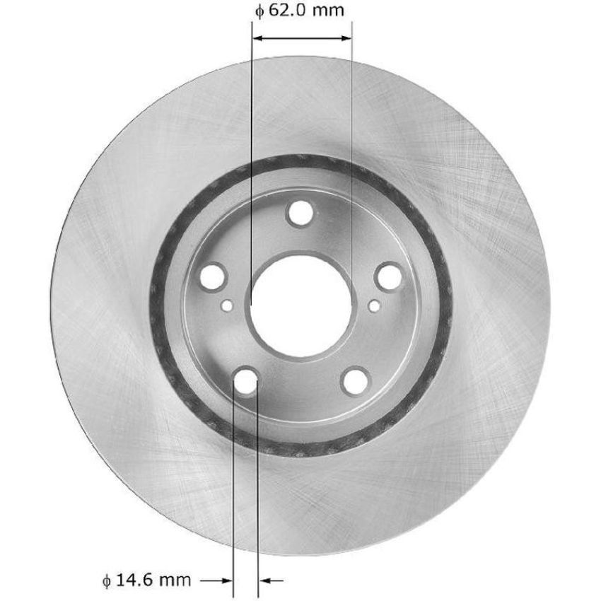 BENDIX DRUM & ROTORS PRT5981 BENDIX Disc Brake Rotor