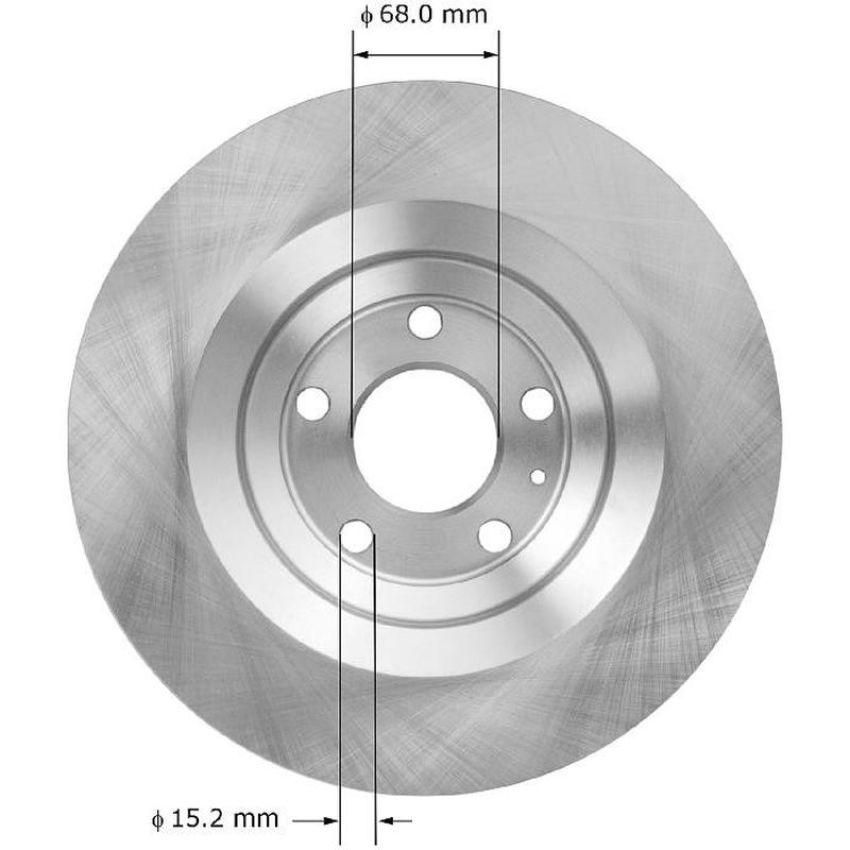 BENDIX DRUM & ROTORS PRT5985 BENDIX Disc Brake Rotor