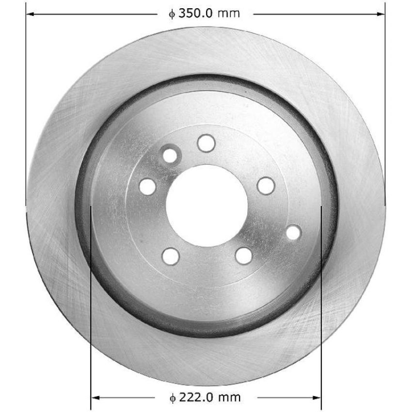 BENDIX DRUM & ROTORS PRT5989 BENDIX Disc Brake Rotor