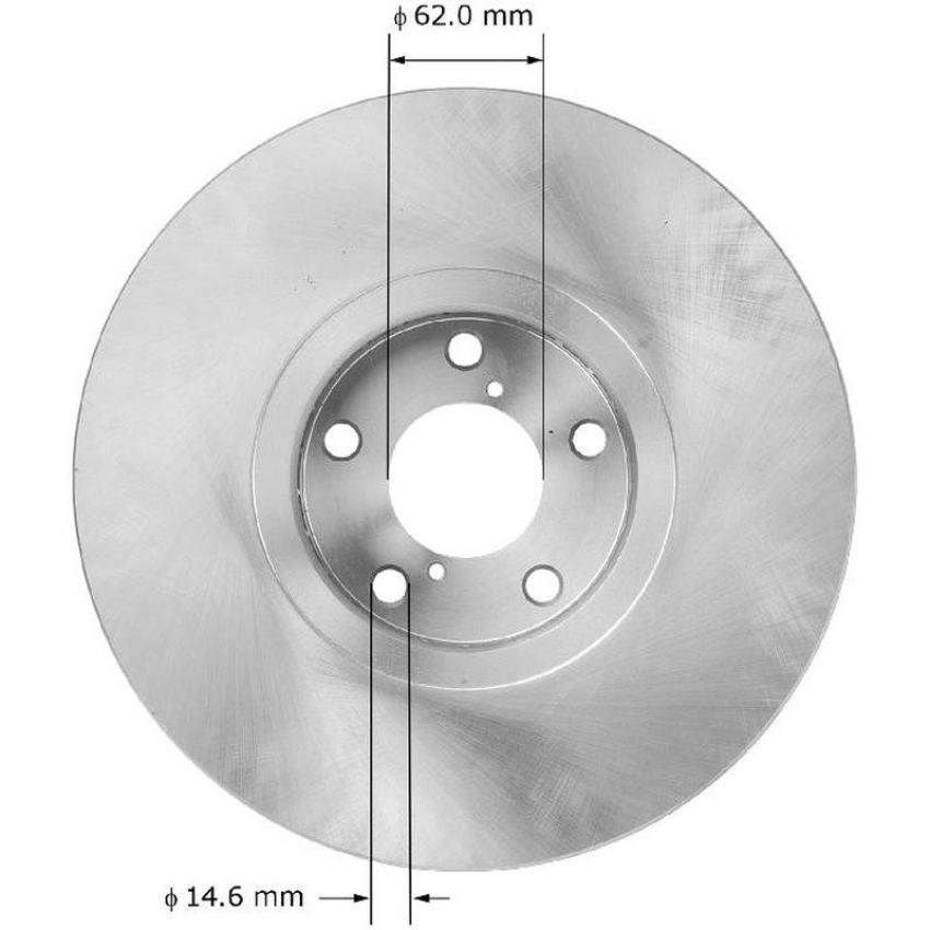 BENDIX DRUM & ROTORS PRT5992 BENDIX Disc Brake Rotor