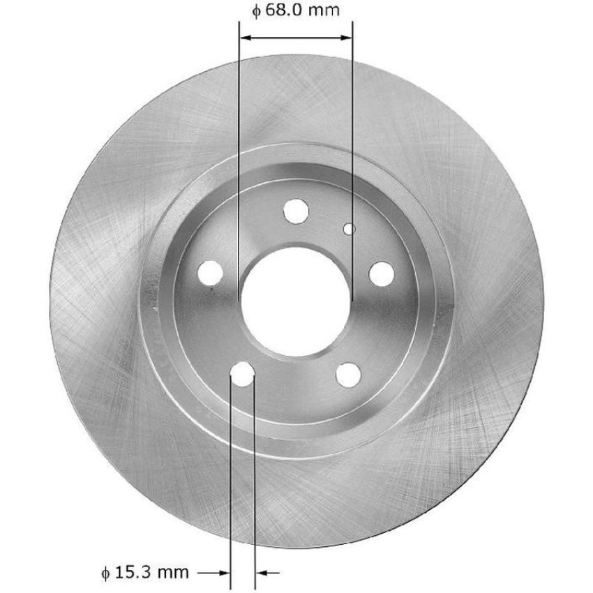 BENDIX DRUM & ROTORS PRT5993 BENDIX Disc Brake Rotor