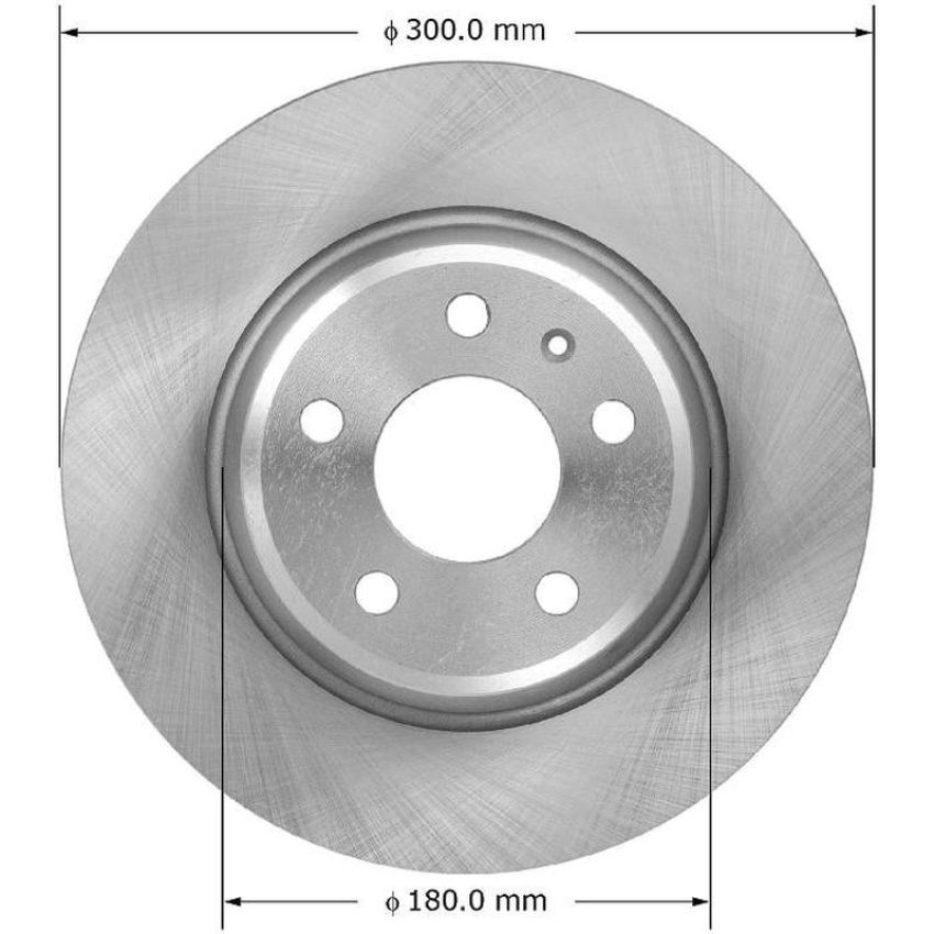 BENDIX DRUM & ROTORS PRT5993 BENDIX Disc Brake Rotor