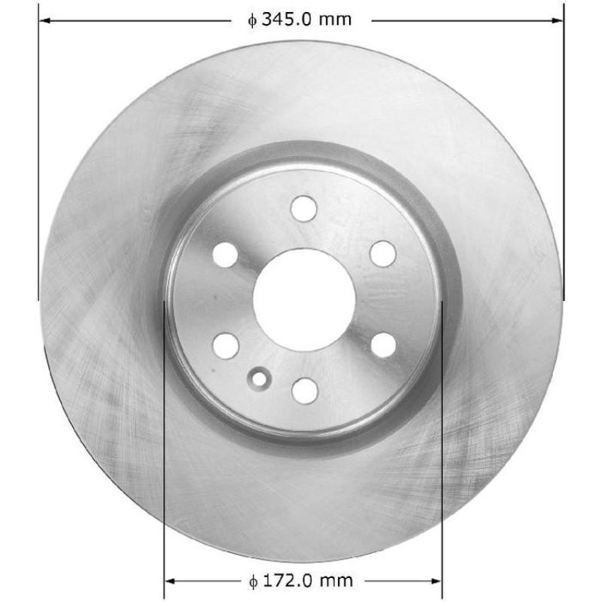 BENDIX DRUM & ROTORS PRT5995 BENDIX Disc Brake Rotor