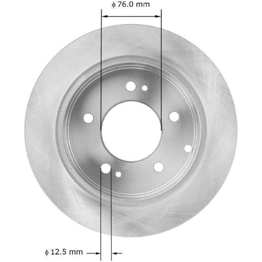 BENDIX DRUM & ROTORS PRT5998 BENDIX Disc Brake Rotor