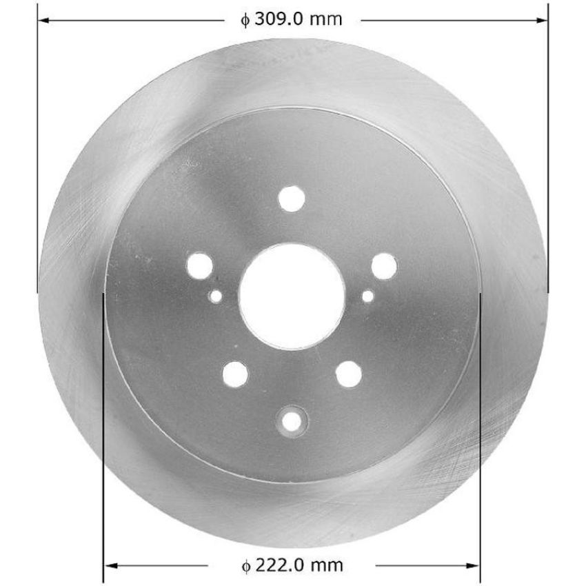 BENDIX DRUM & ROTORS PRT6001 BENDIX Disc Brake Rotor