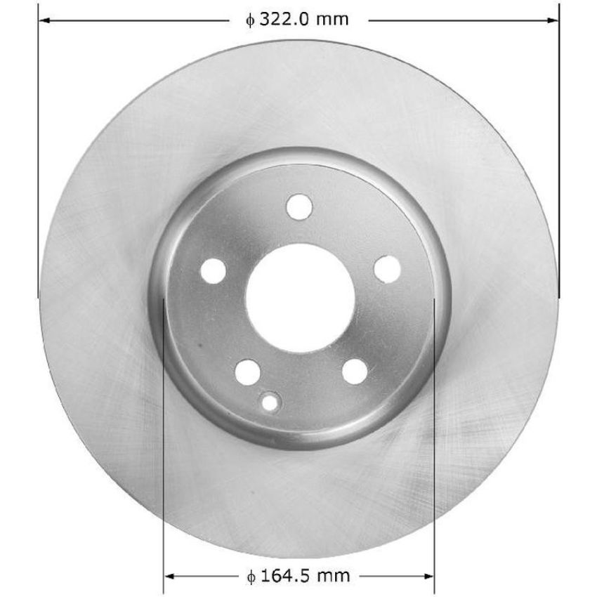 BENDIX DRUM & ROTORS PRT6003 BENDIX Disc Brake Rotor