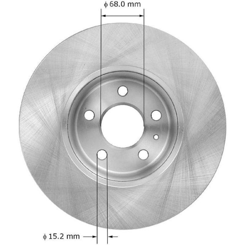 BENDIX DRUM & ROTORS PRT6004 BENDIX Disc Brake Rotor