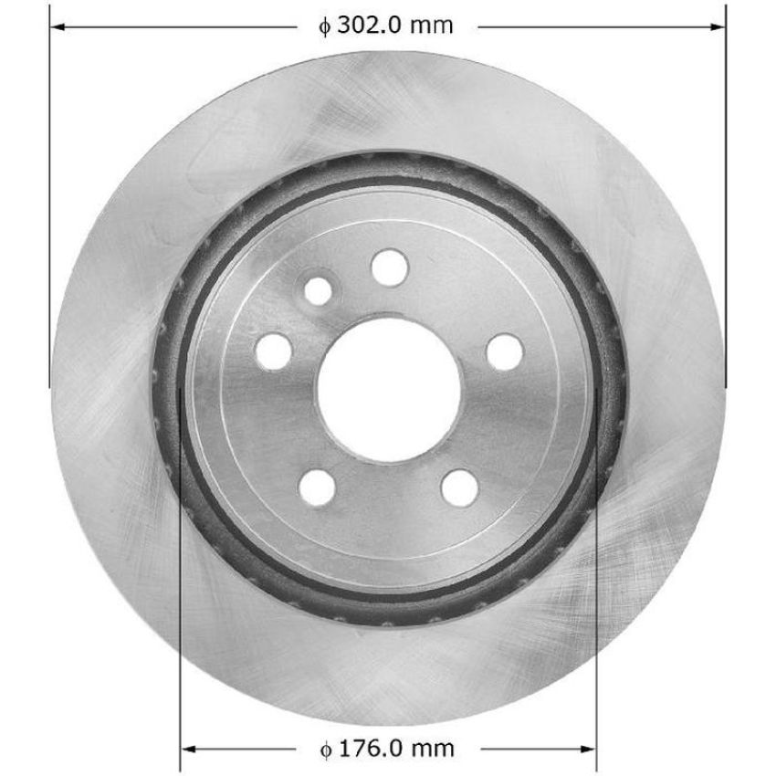 BENDIX DRUM & ROTORS PRT6006 BENDIX Disc Brake Rotor