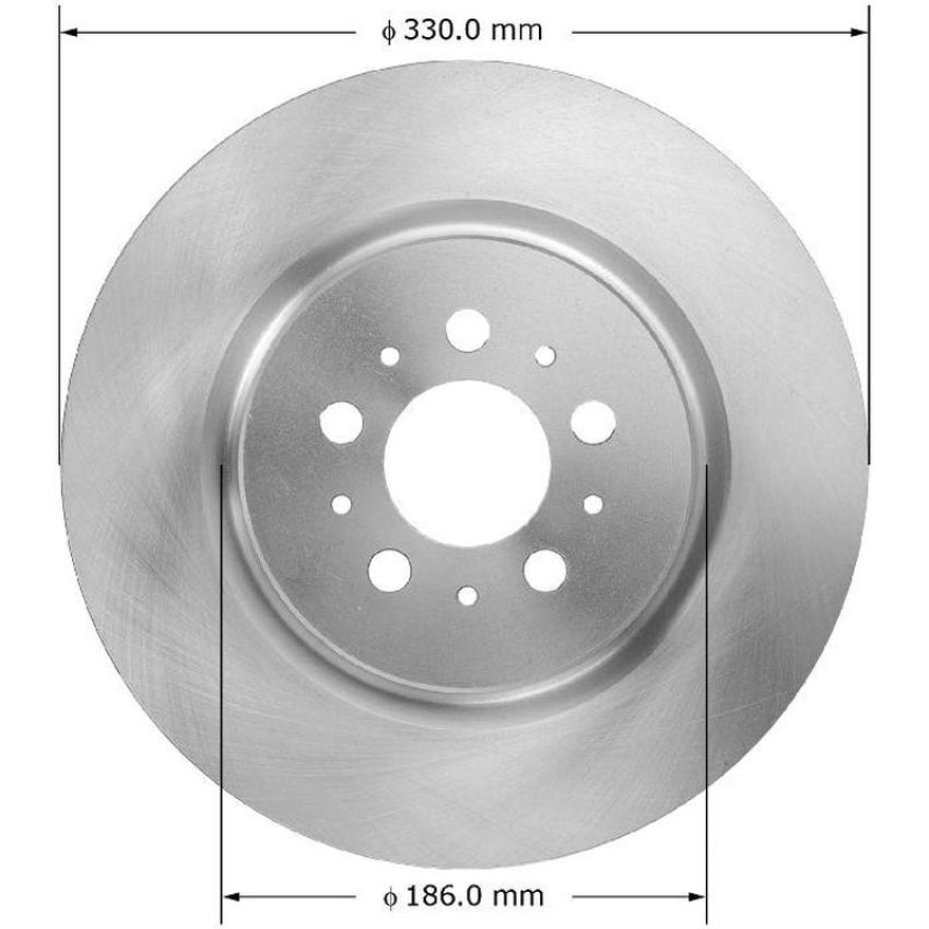 BENDIX DRUM & ROTORS PRT6008 BENDIX Disc Brake Rotor