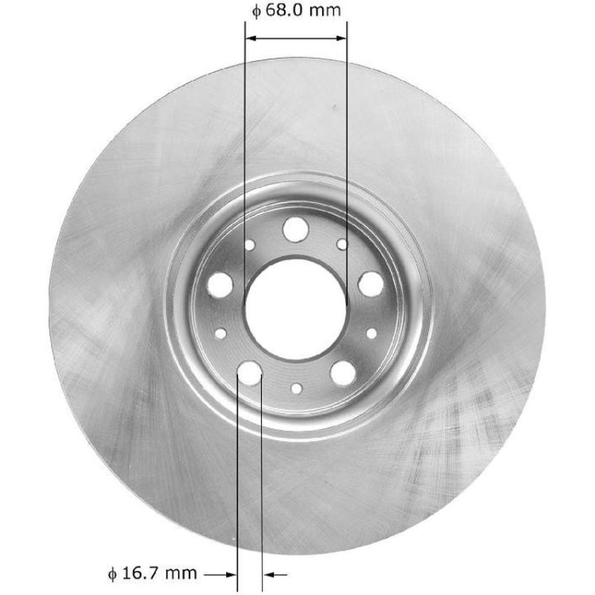 BENDIX DRUM & ROTORS PRT6011 BENDIX Disc Brake Rotor