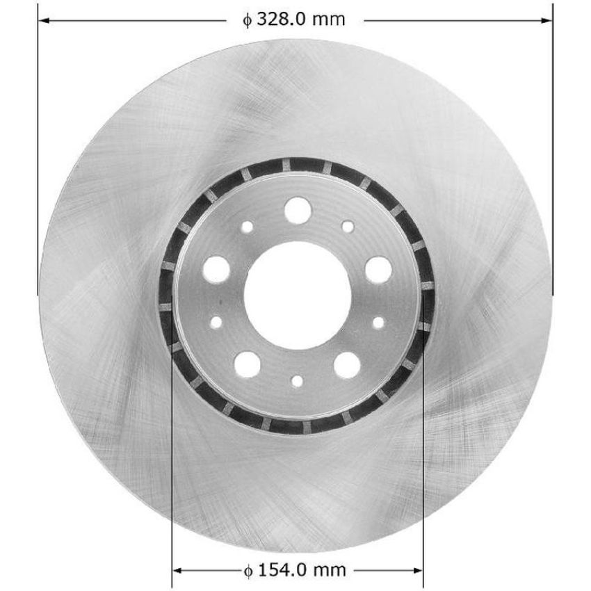 BENDIX DRUM & ROTORS PRT6011 BENDIX Disc Brake Rotor