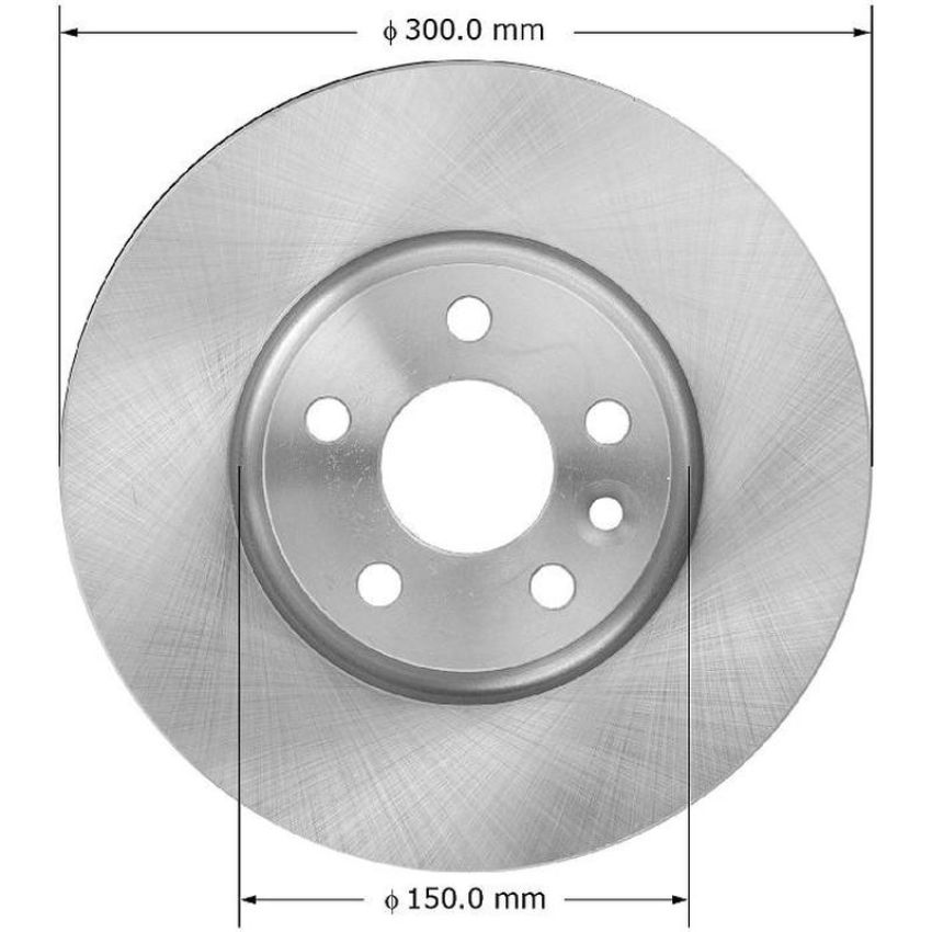 BENDIX DRUM & ROTORS PRT6015 BENDIX Disc Brake Rotor