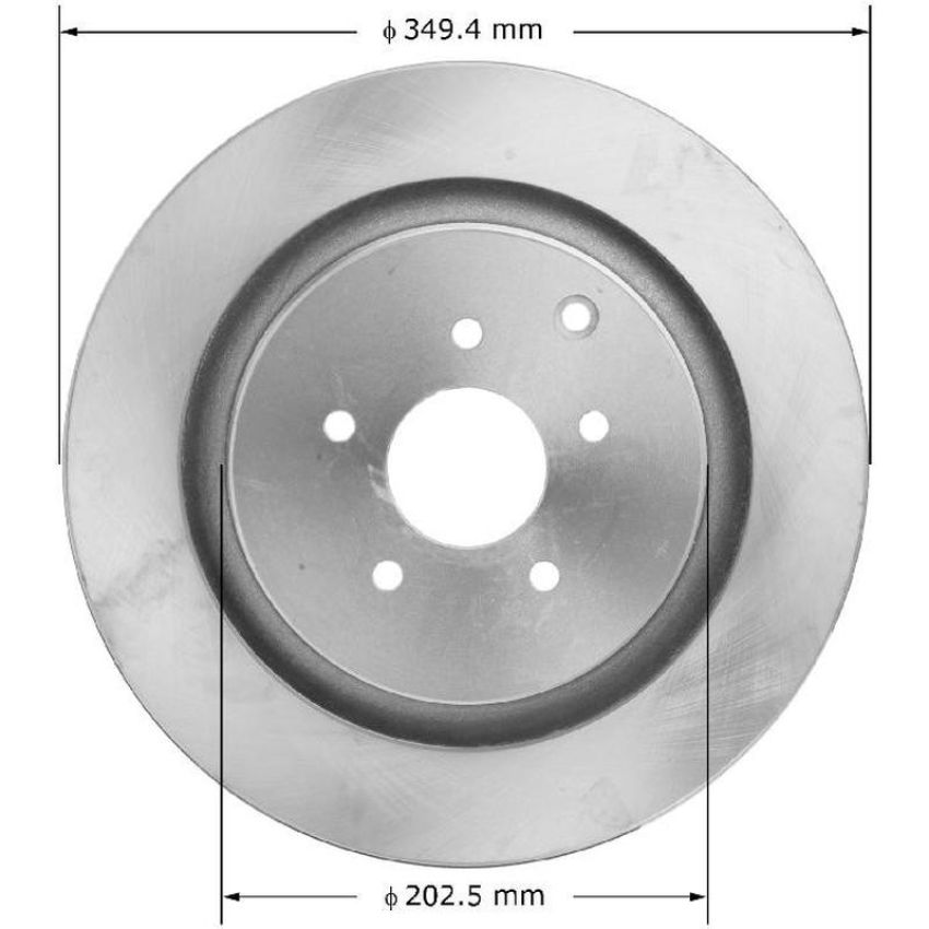 BENDIX DRUM & ROTORS PRT6016 BENDIX Disc Brake Rotor