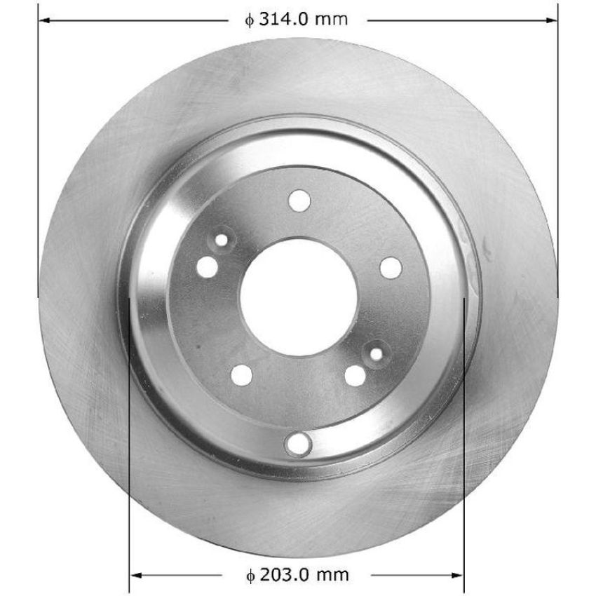 BENDIX DRUM & ROTORS PRT6018 BENDIX Disc Brake Rotor