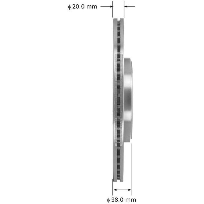 BENDIX DRUM & ROTORS PRT6022 BENDIX Disc Brake Rotor