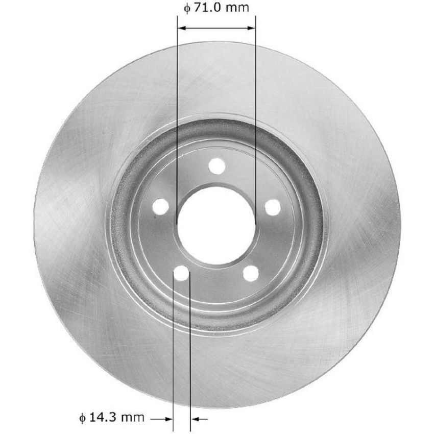 BENDIX DRUM & ROTORS PRT6023 BENDIX Disc Brake Rotor