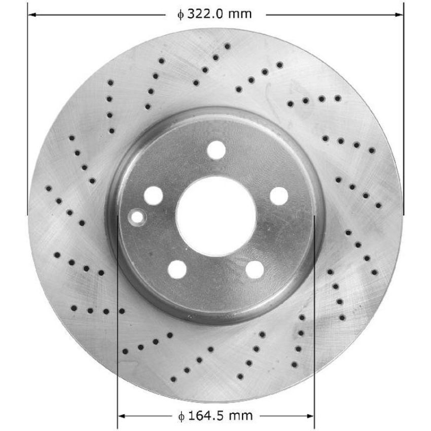 BENDIX DRUM & ROTORS PRT6028 BENDIX Disc Brake Rotor