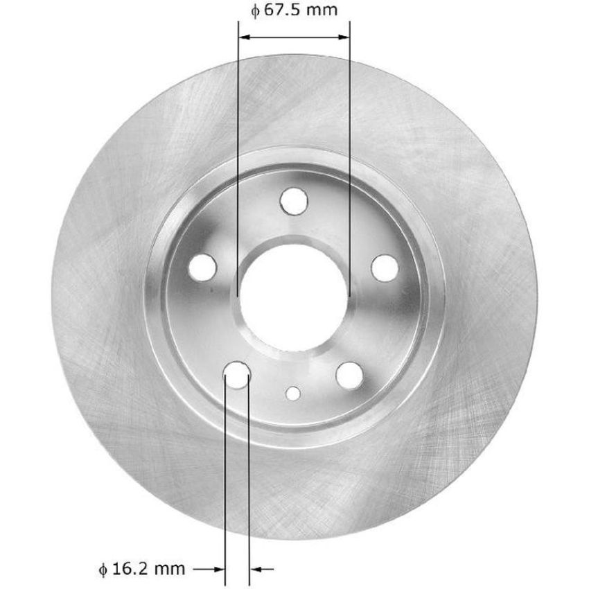 BENDIX DRUM & ROTORS PRT6033 BENDIX Disc Brake Rotor