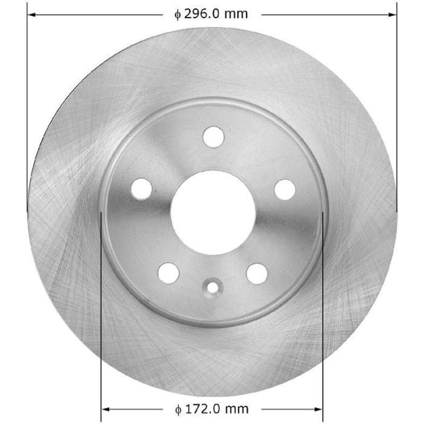 BENDIX DRUM & ROTORS PRT6033 BENDIX Disc Brake Rotor