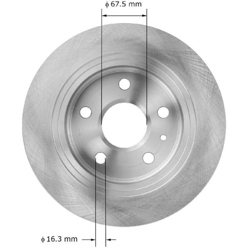 BENDIX DRUM & ROTORS PRT6034 BENDIX Disc Brake Rotor