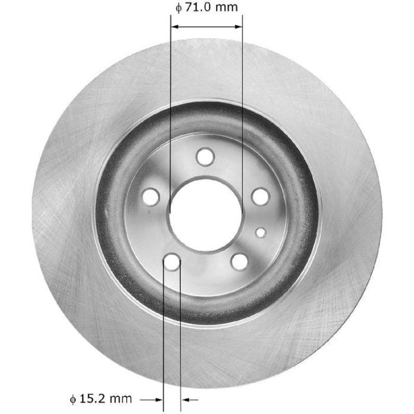 BENDIX DRUM & ROTORS PRT6035 BENDIX Disc Brake Rotor