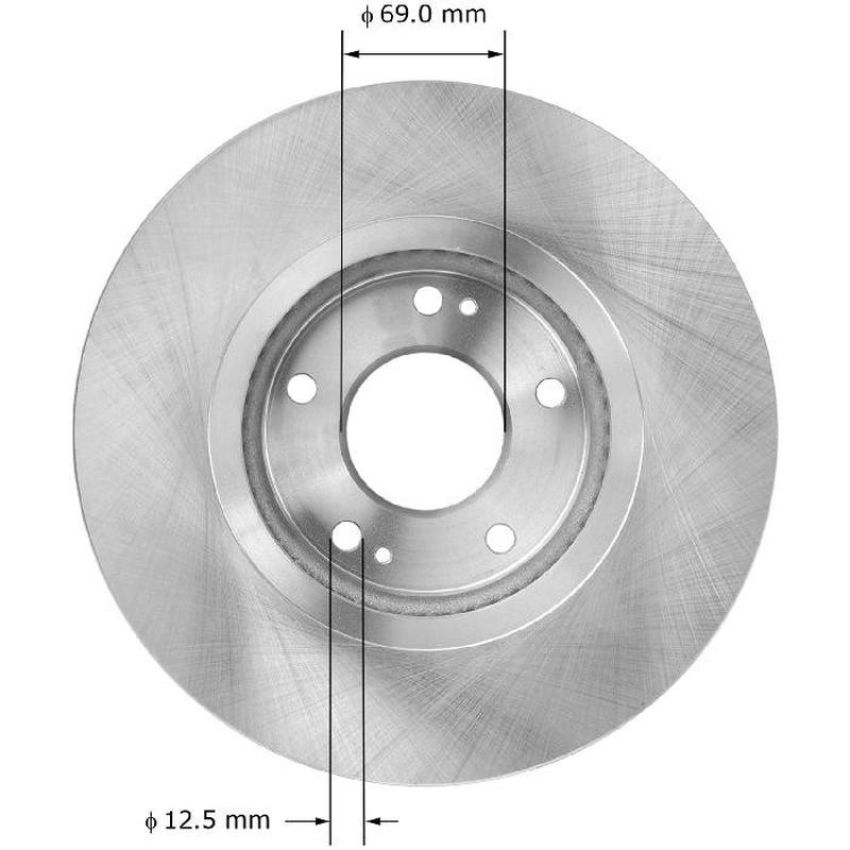 BENDIX DRUM & ROTORS PRT6036 BENDIX Disc Brake Rotor