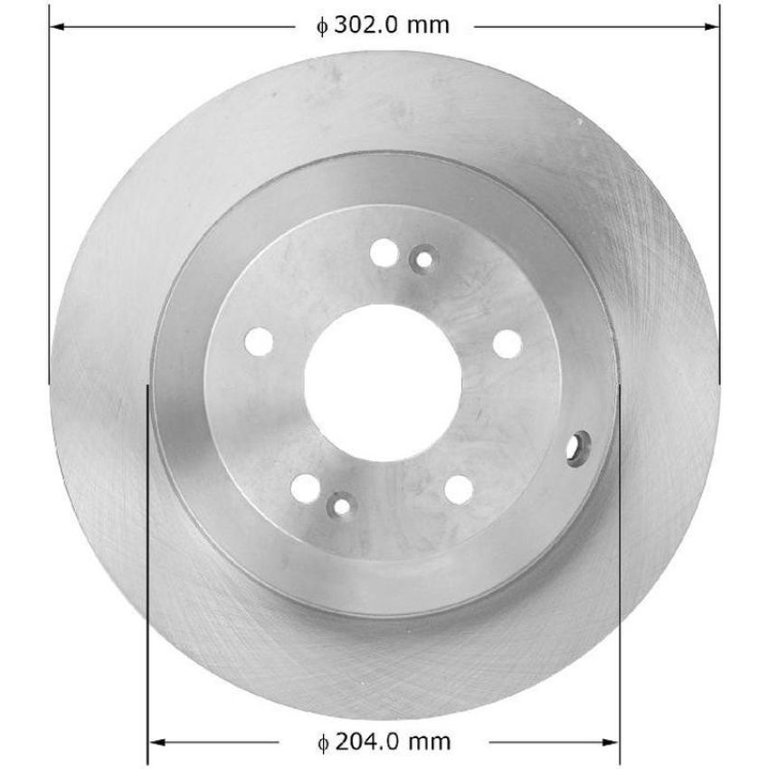 BENDIX DRUM & ROTORS PRT6037 BENDIX Disc Brake Rotor